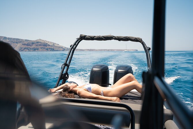 Unique Half-Day Private Motor Boat Cruise in Santorini - Along the caldera to Efta Pedes and Skaros
